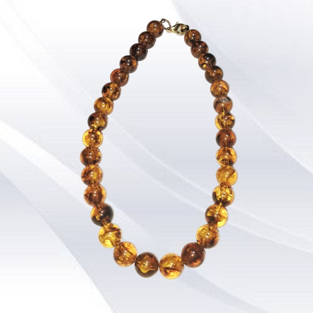 Orange Beaded Necklace